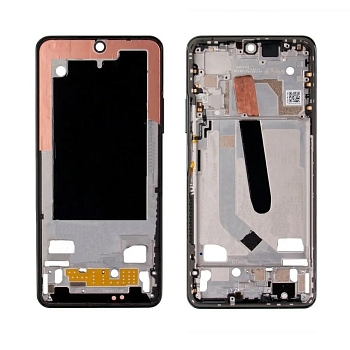 Рамка дисплея для телефона Xiaomi Poco F3 Черная (возможен дефект ЛКП)